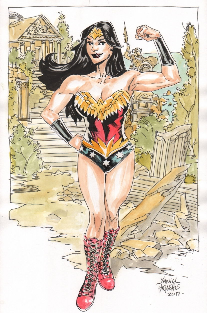 Wonder Woman By Yanick Paquette In Robert Lees June 2017 Wonder Woman Comic Art Gallery Room