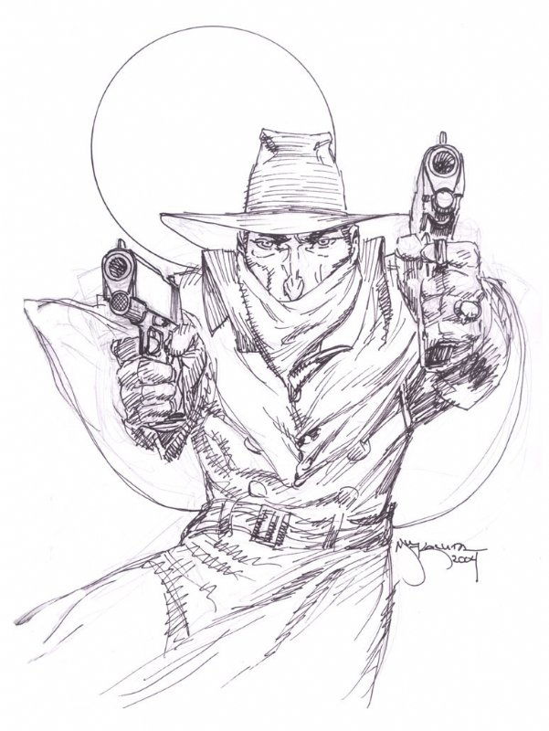 The Shadow by Mike Kaluta, in the August 2017: Gunslingers Comic Art ...