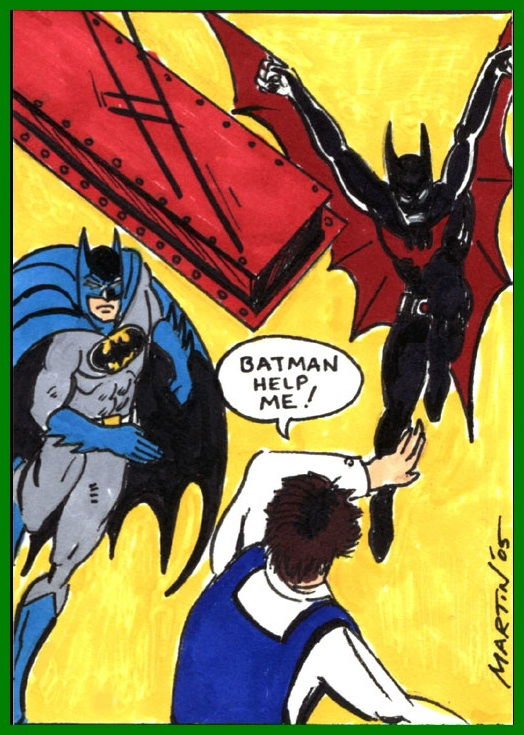 the batmen of 2 earths, in charles martin's March 2006: Comic ...