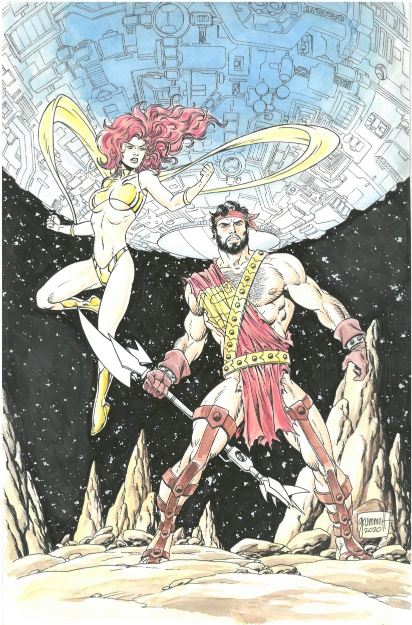 Maxima And Gladiator Superman In Derek Crabbe S April 2023 Painted