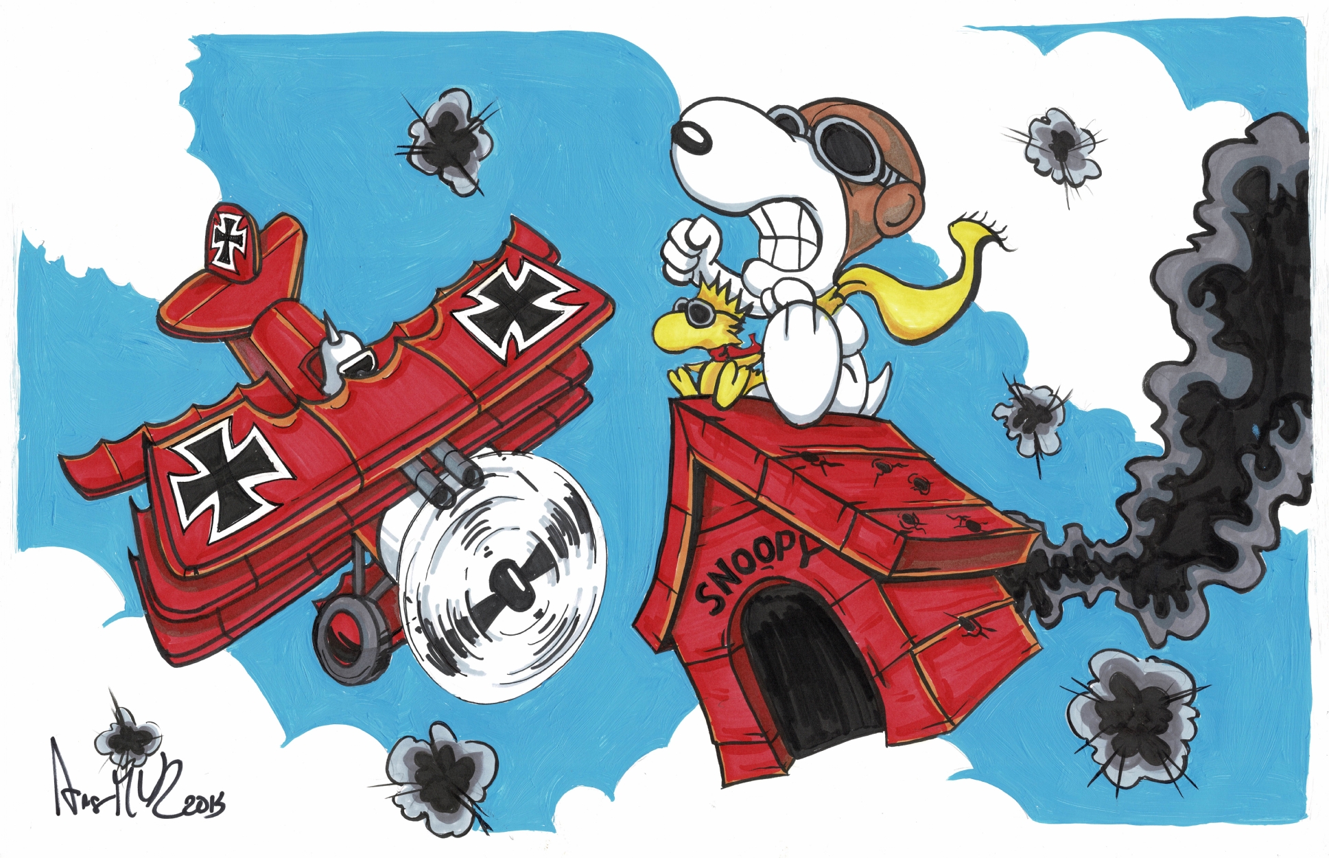 Snoopy vs. The Red Baron  Comic Art