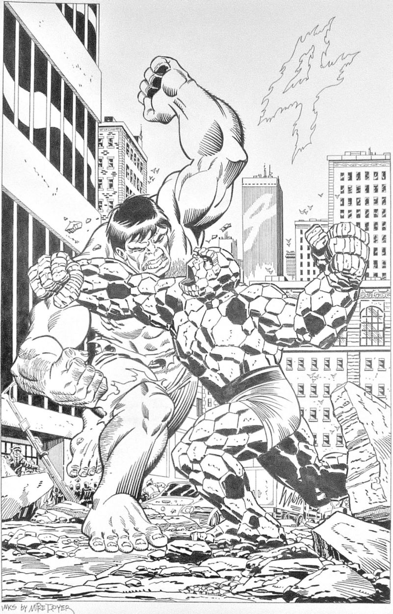 Hulk vs The Thing by Frenz & Royer, in the October 2023: Strong Man ...