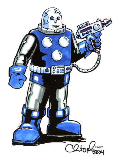 Mr. Freeze, in Christopher Saghy's September 2004: Batman Villains Comic  Art Gallery Room