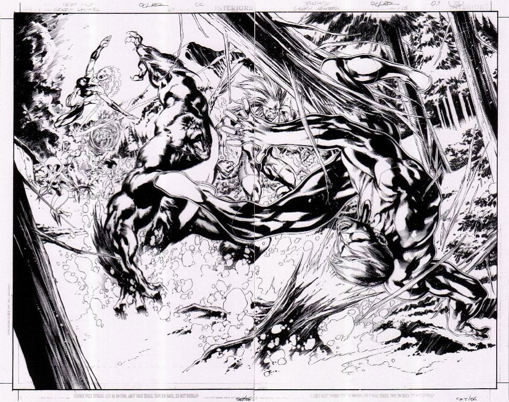 Ivan Reis Green Lantern Issue 15 Pgs 2 3, In Demetrios Williams's 