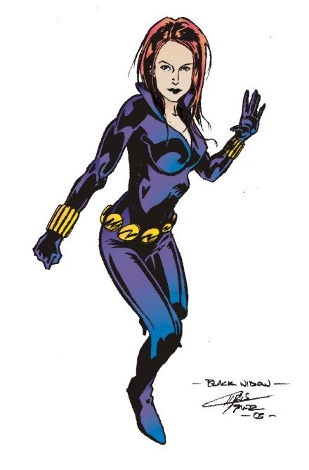 Black Widow, in Christopher Tyner's Comic Book Heroes Comic Art Gallery ...