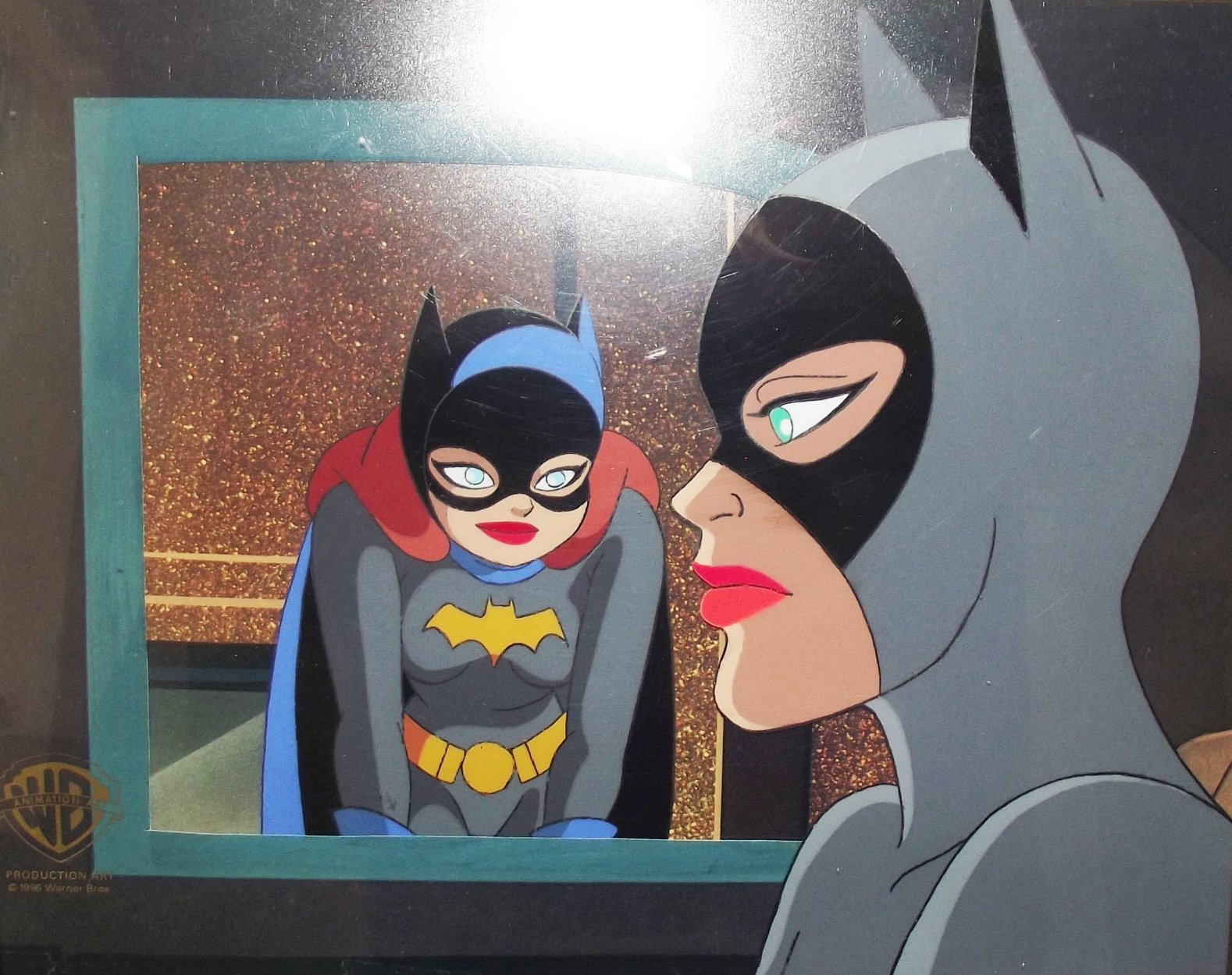 The Adventures of Batman & Robin Original Production Cel BatGirl & Catwoman,  in Carini Art Gallery's Animation Comic Art Gallery Room