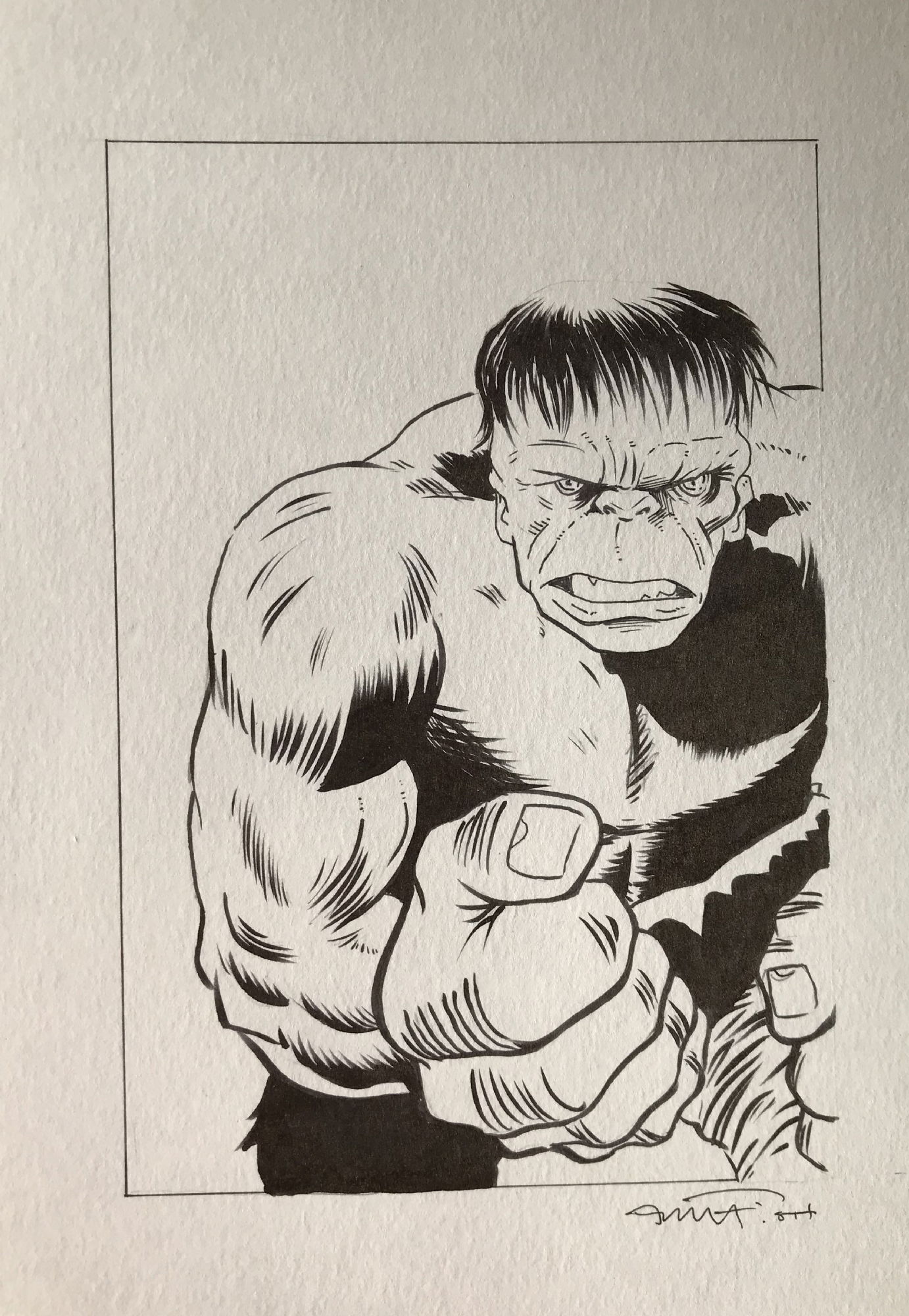 KIRBY STYLE HULK SKETCH PINUP - ANDY FISH, in Andy & Veronica Fish's ...