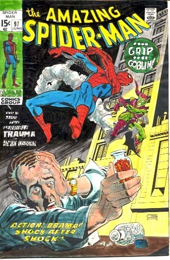 Amazing Spider-man 97 original color guide  Comic Art