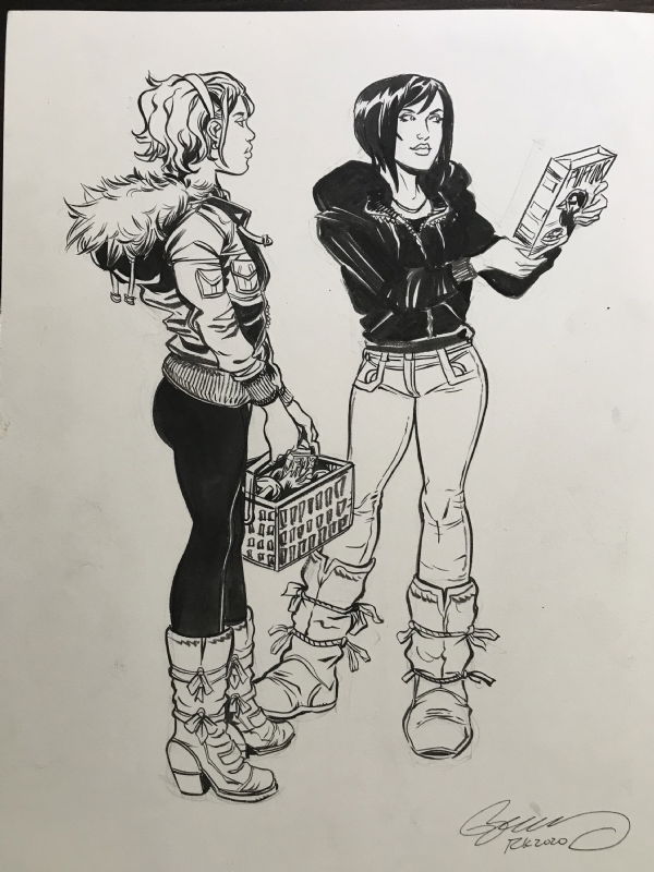 Shopping Sketch By Ryan Kelly, In Ryan French's Original Art ...