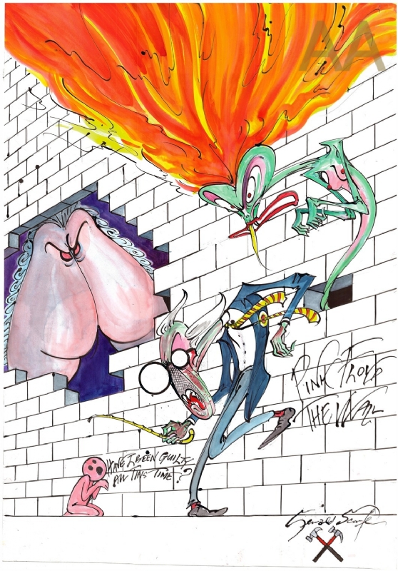 Pink Floyd The Wall  Gerald Scarfe Comic Art