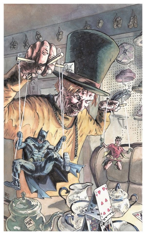 Batman and robin vs the Mad hatter by Seth Frail, in Geogeo21 b's Batman  and villains Comic Art Gallery Room
