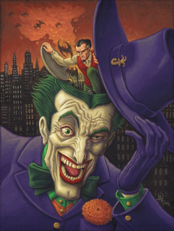 Psycho-investigator vs the Joker (Batman villain) by Benoit Dahan, in ...