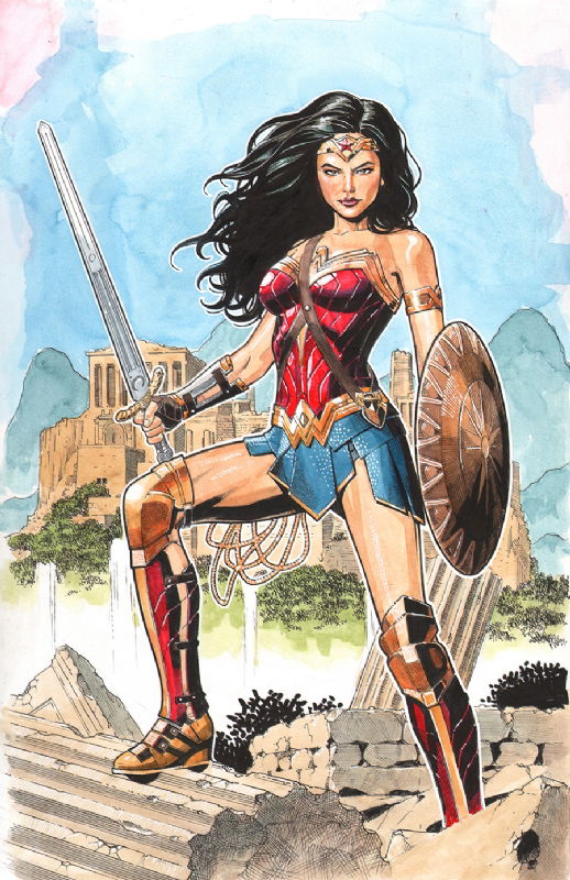 Wonder Woman, in Sean Chen's Sean Chen's Gallery Comic Art Gallery Room