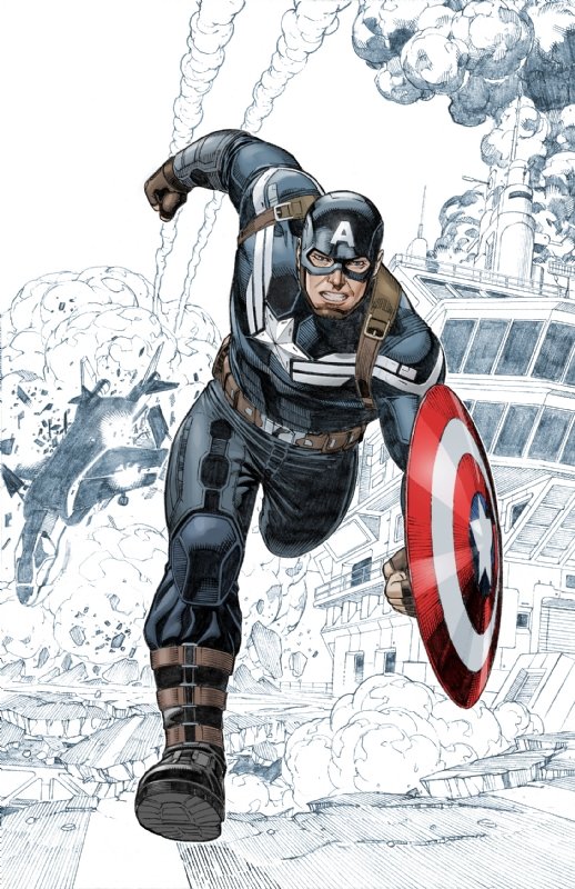 Captain America: The Winter Soldier Licensing Art, in Sean Chen's