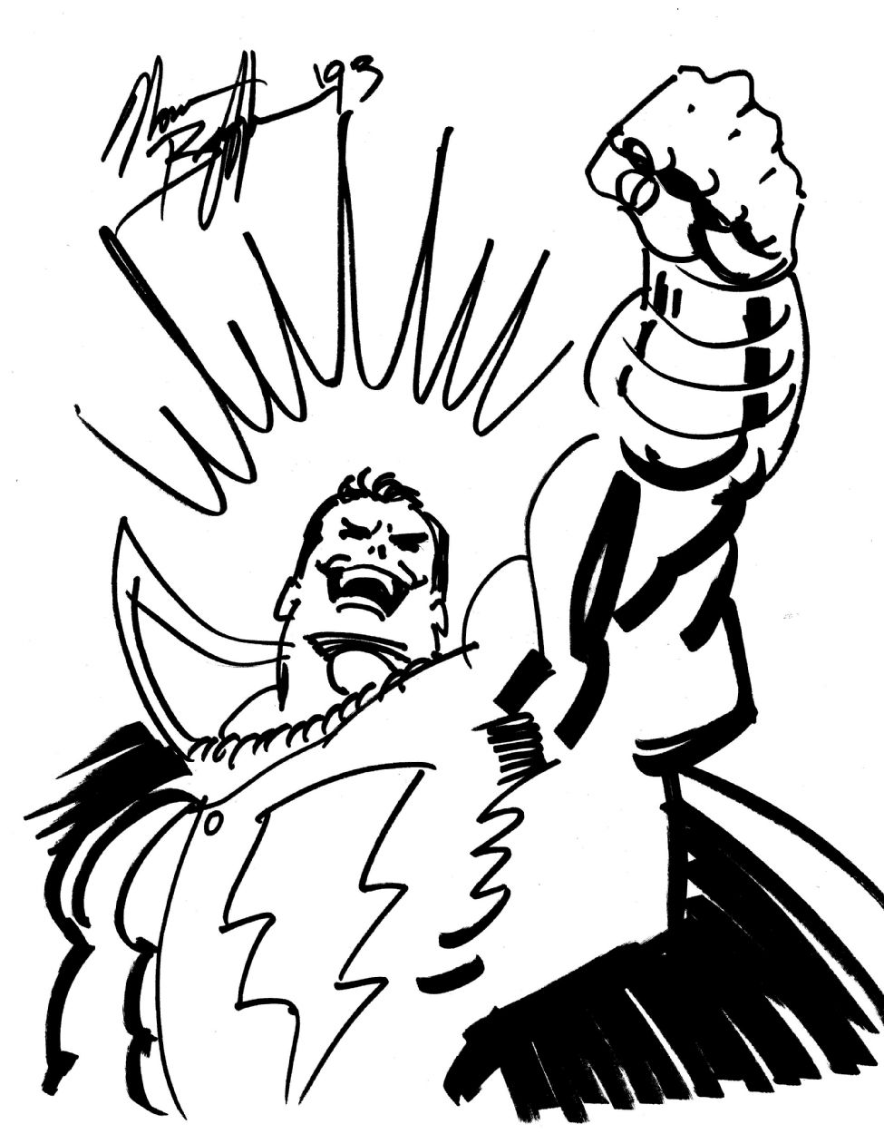Norm Breyfogle - Captain Marvel, in David Chavoya's Captain Marvel