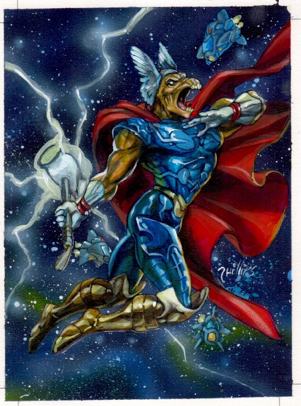 Marvel Masterpieces 1993 Beta Ray Bill Card, in Stephen