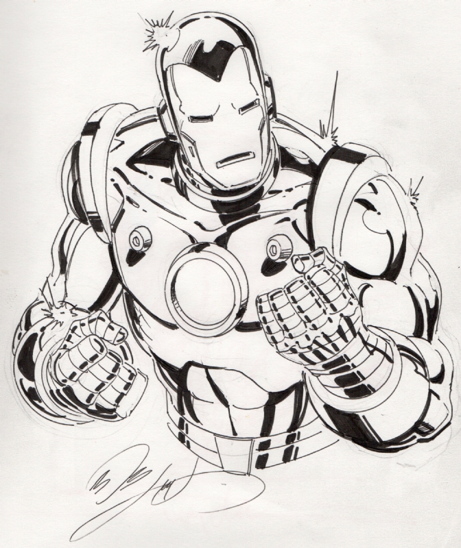 Iron Man drawing - Artistic world - Drawings & Illustration, People &  Figures, Celebrity, Actors - ArtPal
