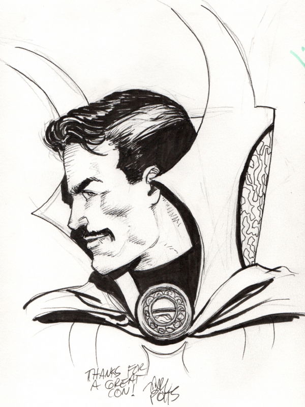 Dr. Strange Sketch, in Stephen Solomon's *Sketchbook Volume #2 Comic ...