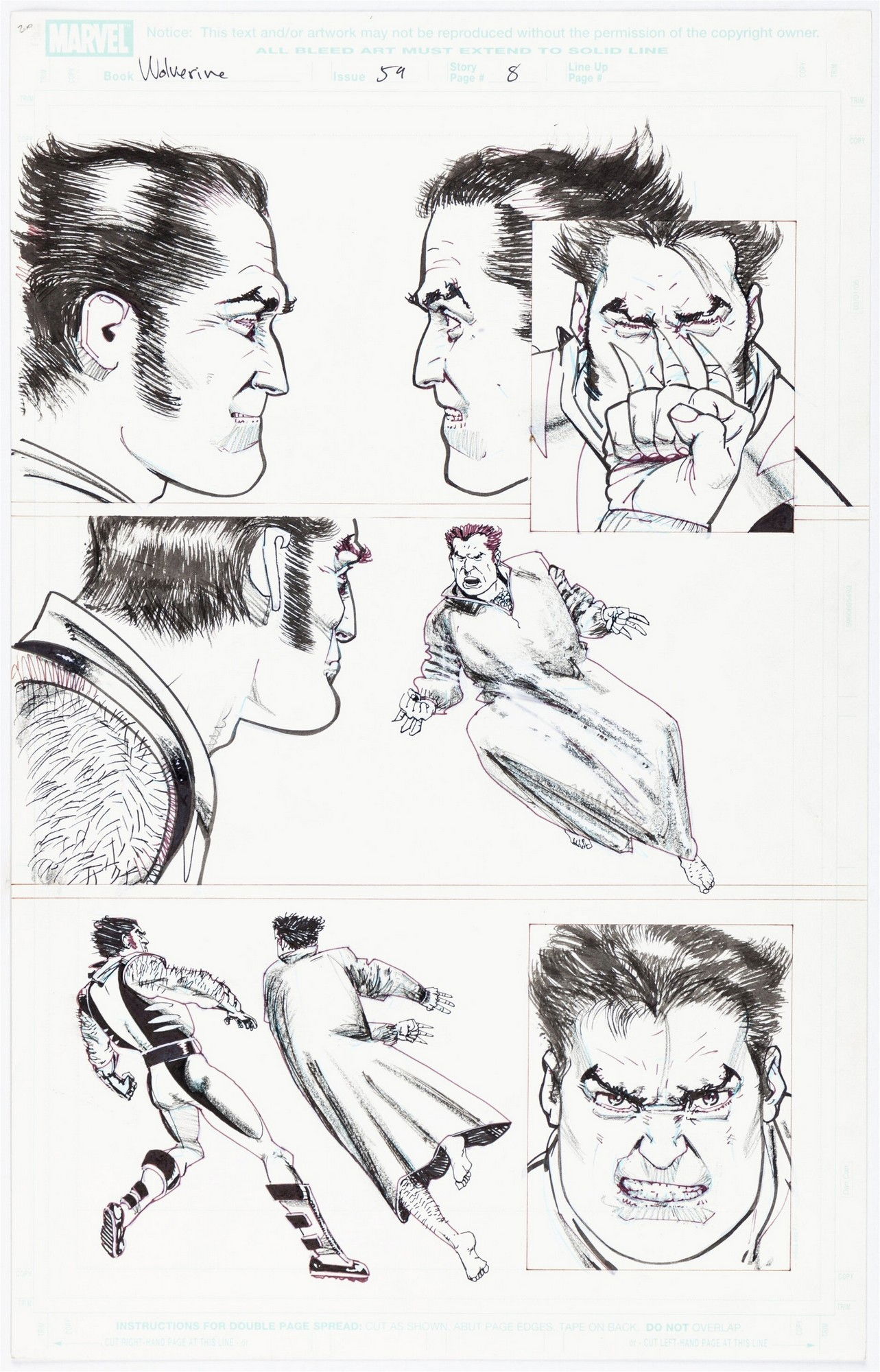 Howard CHAYKIN - WOLVERINE 54, In Artefumetto Original Art Gallery's ...