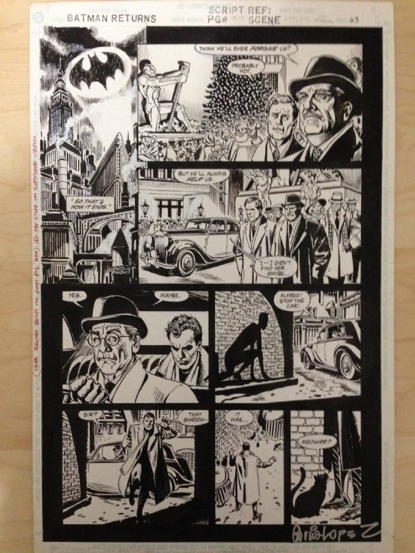 Batman Returns 1992 Movie Adaptation page 63, in James Bella's Comic Book  Pages - DC Comic Art Gallery Room