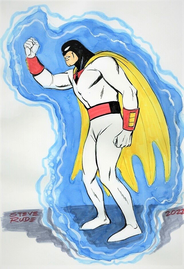 Space Ghost Steve Rude In Abraham Martinezs Favorite Character Commissions Sketches 7717