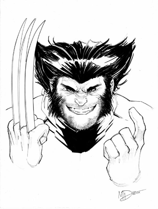 Wolverine cover swipe by Max Dunbar, in Fredrick 