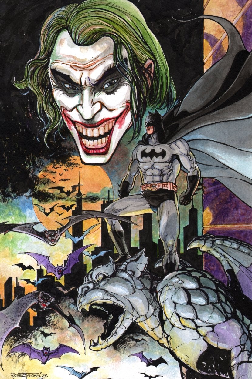 Batman VS The Joker, in Romeo Tanghal's For Sale Gallery Comic Art ...