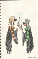 Oscar and Reggie as the Weasly Twins by Ben Bender Comic Art