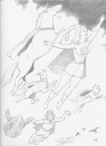 Supergirl and the Legion of Super-Pets by Jim Shooter Comic Art
