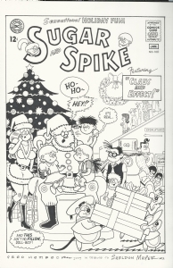 Sugar and Spike #100 Cover featuring Toon Fred and Sheldon's Characters by Fred Hembeck, Comic Art