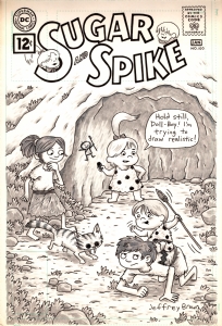 Sugar and Spike 100 featuring Lucy and Andy Neanderthal, Stone Age Babysitters by Jeffrey Brown Comic Art