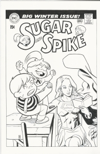 Sugar and Spike #100 Cover featuring Supergirl by Matthew Childers Comic Art