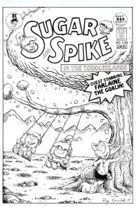 Sugar and Spike #100 Cover featuring Farlaine the Goblin by Pug Grumble Comic Art