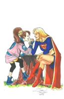 Supergirl (Silver Age) vs. Molly Danger by Jamal Igle, Comic Art