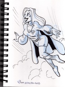 SA Supergirl by Thom Zahler Comic Art