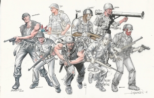 Sgt. Rock and Easy Company by Matthew Clark et al, Comic Art