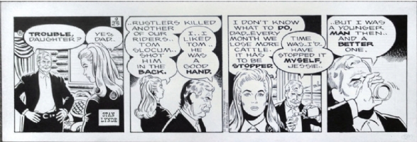 Rick O'Shay Daily (1975-09-25) by Stan Lynde Comic Art