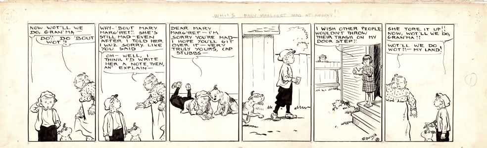 Cap Stubbs in  Who's Mary Margaret Mad at Anyway!  (1929-09-16) by Edwina Dumm Comic Art