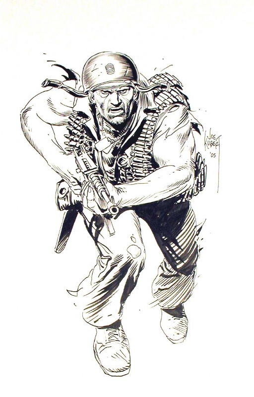 Sgt. Rock by Joe Kubert Comic Art