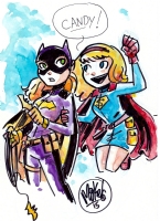 Batgirl and Supergirl by Mike Maihack Comic Art