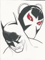 Batman and Bane by Graham Nolan Comic Art