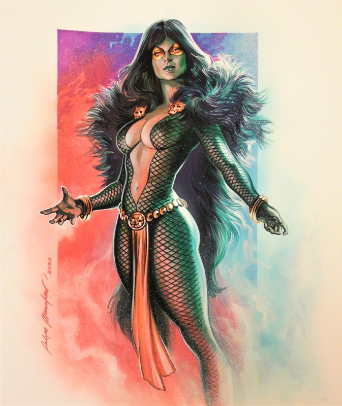 Gamora (in her original fishnet costume) by Felipe Massafera, in