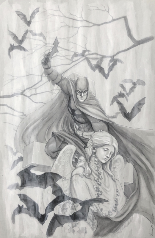 Detective Comics Variant Cover #40 by Jenny Frison (Batman), in B Y's  Covers Comic Art Gallery Room
