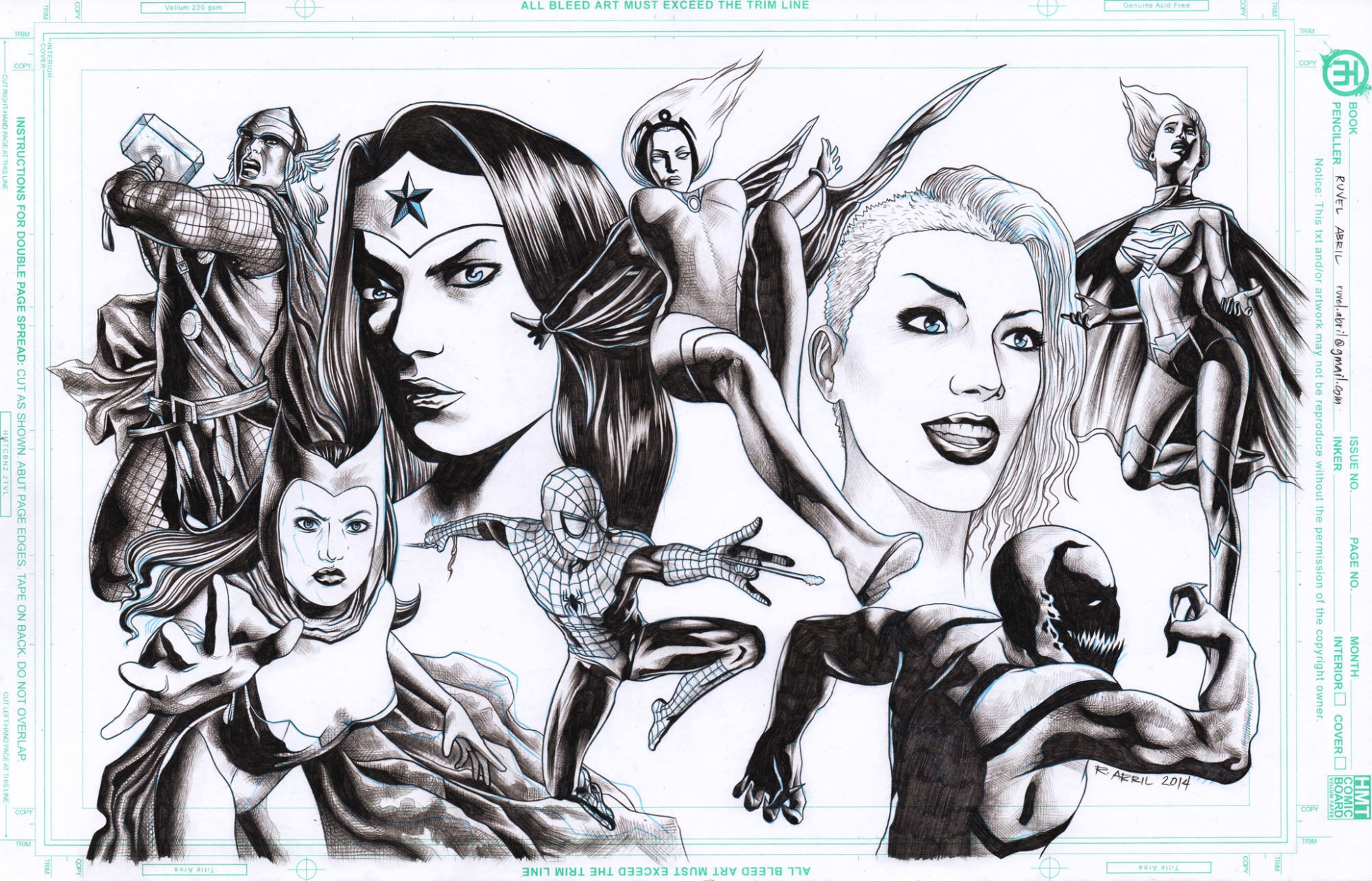 Marvel Heroes Sketches by MicoSuayan on DeviantArt