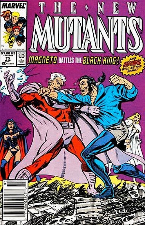 JOHN BYRNE 1989 NEW MUTANTS HALF-SPLASH. With all of the New Mutants