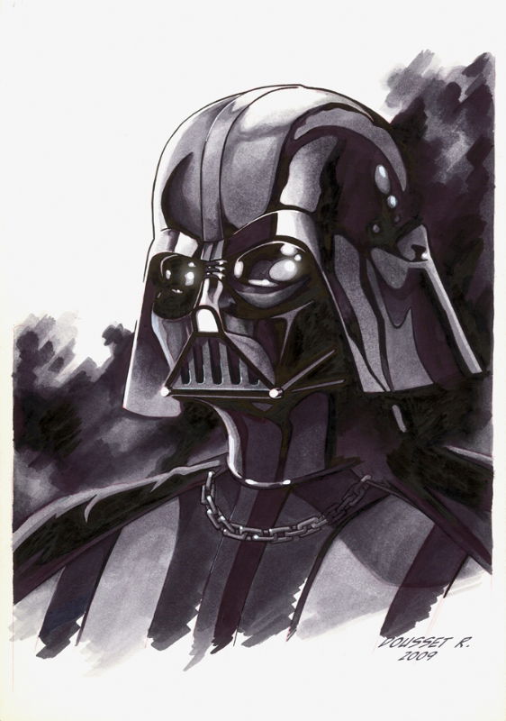 Darth Vader, in Rémi Dousset's Comissions Comic Art Gallery Room