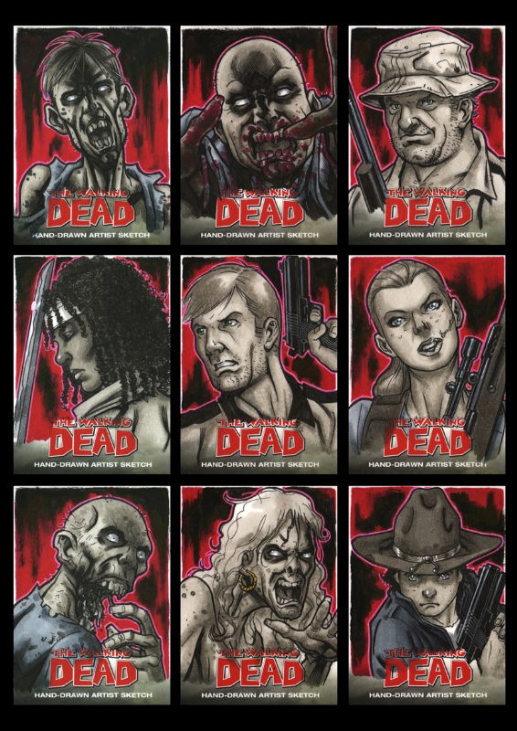 The Walking Dead Comic Book Sketchcards 1, in Rémi Dousset's Sketch ...