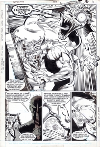 Detective Comics 593 page 12 (12/1988) Batman vs. Cornelius Stirk, Comic Art