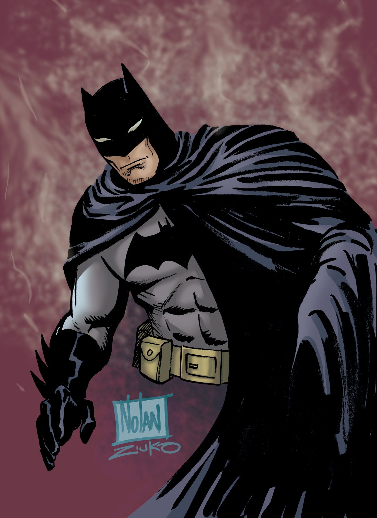 Batman commission by Graham Nolan (COLORED), in Dustin J's Commissions  Comic Art Gallery Room