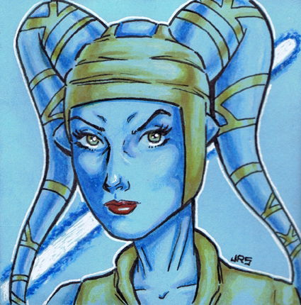 Aayla Secura, in JRS ART's JRS ART Comic Art Gallery Room